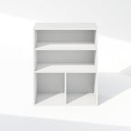 Furinno Reed Closet Organizers and Storage, 3-Tier Closet Organizer, Open Shelf Closet Storage, for Wardrobe, Bedroom, Living