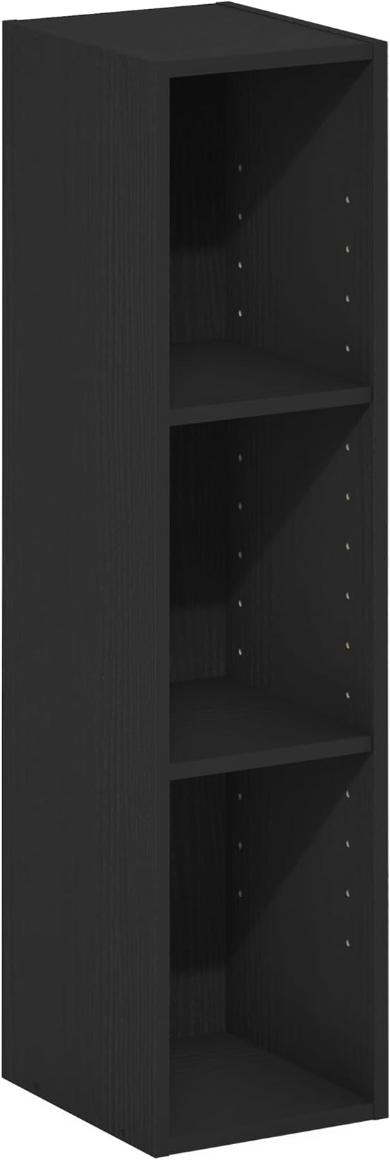 Furinno Fulda Book Shelf, 3-Tier Narrow Bookshelf, Bookcase with 8-in Width Storage Shelf, 9.3 x 7.9 x 31.5, for Living Room,