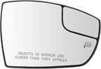 TRQ Passenger Side Power Heated Mirror Glass Compatible with 2013-2018 Ford C-Max 2013-2016 Ford Escape FO1325159