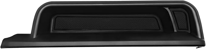 Muslogy Center Console Organizer Dash Storage Box Compatible with Chevrolet Colorado & GMC Canyon 2023-2025 2026 Dashboard Organizer Insert Behind Screen Interior Storage Accessories (Black)