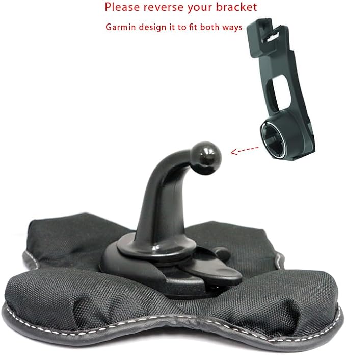 ChargerCity Portable Beanbag Dashboard Friction Mount Compatible with All 17mm Ball Joint Connection Nuvi Drive DriveSmart Dezl RV OTR LMT LM 5/6/7 inch Screen GPS