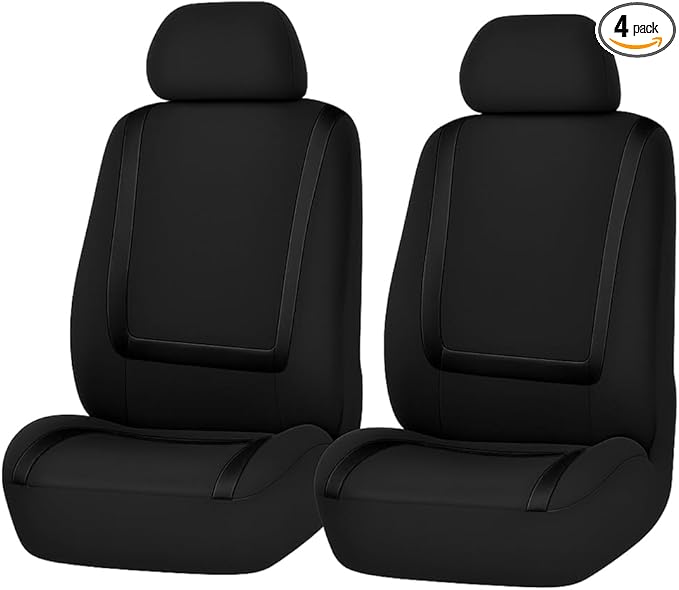 BELOMI Car Seat Covers Only, Breathable Premium Cloth Auto Seat Cover, Universal Front and Rear Seat Covers, Automotive Inter