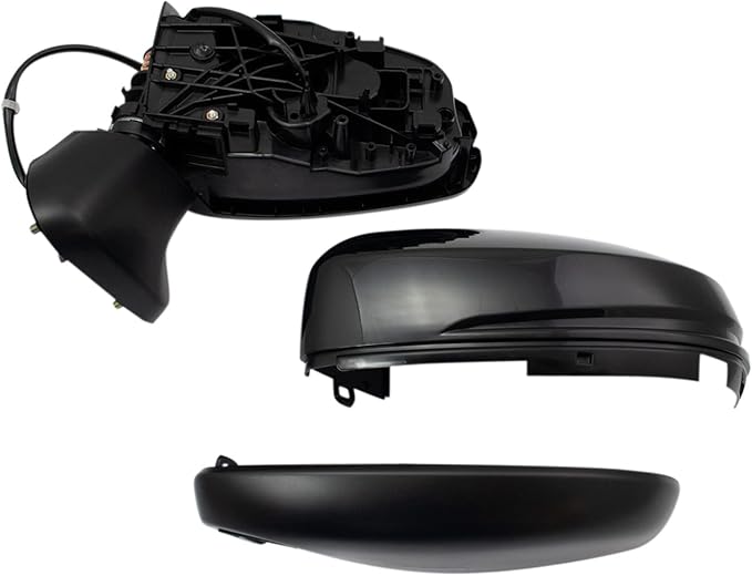 TRQ Driver & Passenger Side Power Mirror Set Paint to Match Compatible with 2015-2018 Honda Fit LX/Sport HO1320332 HO1321332