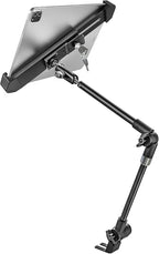 woleyi Anti-Theft Seat Rail Tablet Mount for Car/Truck, Heavy Duty Car Floor Bolt Tablet Holder, Vehicle Front Seats Stand with Security Lock and Key for iPad Pro, Air, Mini, Galaxy Tab, 7-11" Tablets