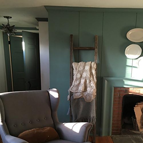 BARNWOODUSA Rustic Decorative Ladder - 100% Upcycled Wood (72" x 12" x 1.5", Weathered Gray)