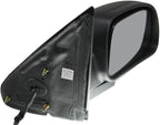 TRQ 2 Piece Driver and Passenger Side Set View Mirror Electric Adjustment Heated No Memory Clear Signal Lens Black Compatible