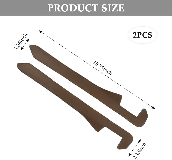 Car Seat Gap Filler,Super Flexible Car Side Seat Gap Filler Car Accessories for Women & Men,Universal CCar Organizer Between Seats for Tightly Filling Seat Gaps(Brown/2PCS)
