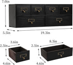 Apothecary Drawers Wooden Storage Box Vintage Wooden Drawers Wood Desktop Organizer Countertop Storage Box Library Card Catal