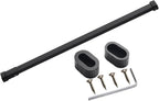 Closet Wardrobe Extender Rail Clothes Hanging Pole 16-25 Inches/ 23-39 "/ 33-59 in, Wall Mounted Tension Bar Support with Cap