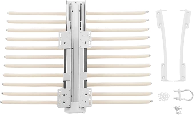 Pull Out Trousers Rack 22 Arms Closet Pants Hanger Bar Stainless Steel Hanger Rail Extendable Trousers for Clothes Towel Scar