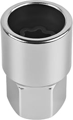 Car D-Wheel Locking Nut Key, Anti-Theft Vehicle Wheel Lug Removal Tool, Automotive Tire Lock Screw Socket Adapter, Compatible