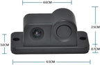 PolarLander Car Rear View Camera 2In1 Design Camera Parking Sensor Kit Auto Reversing Rearview Backup Parking Radar 170 Degre