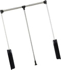 Pull Out Clothes Rail Extendable Pull Out Closet Rod - Wardrobe Pull-Out Trousers Rack, Wardrobe Pull Down Rail 890 to 1210Mm