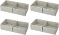 YBM HOME Clothes Drawer Organizer - Set of 2 Drawer Organizers for Bra, Underwear, Lingerie, Socks, Ties ETC - Foldable, Easy