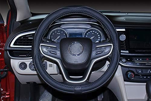 Mayco Bell 2019 New Microfiber Leather Car Extra Large Steering Wheel Cover for Big Trucks (18.3-18.7'', Black)