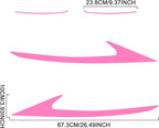 TOMALL 2 Pair Headlight Daytime Running Light Rearview Mirror Light Vinyl Films Smoke Tint Compatible with Lexus 2018-2020 Light Transmission Tint Wrap Exterior Sticker Decorations Trim (Pink)