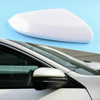White Right Mirror Cap Cover For Honda Civic 2016 2017 2018 2019 2020 2021 Rearview Mirror Cap Replacement (White Right Side)