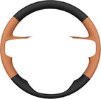 MEWANT Steering Wheel Cover for GMC Sierra Steering Wheel Cover for GMC Sierra 1500 / Sierra 1500 Limited/Sierra 2500 / Sierra 3500/ Yukon (XL) Hive Microfiber Leather