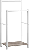 HOOBRO Free Standing Towel Rack for Bathroom, 2 Tier Blanket Rack, 16.5" L x 9.4" W x 31.5" H, Blanket Holder, Drying and Dis