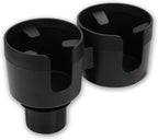 Car Double Cup Holder Extender, Multifunctional 2-in-1 Auto Drink Holder Insert with Adjustable Base, Portable Cup Holders Adapter, Universal Car Beverage Organizer for Bottle, Snack (Black)