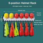 Wall Mounted Hard Hat Rack Hanger Hook Safety Helmet Holder Organizer, Construction Worker Hard Hat Fixer Placement helmet Ha