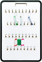 MICRO TEC Masonite Key Holder Wall Mount with 32 Spring-Lock Hooks 13-1/2" × 20" – Wall Mounted Key Organizer Board with Meta