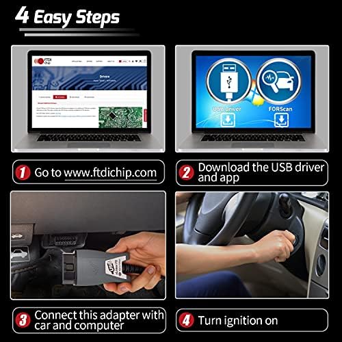 Vgate vLinker FS OBD2 USB Adapter for FORScan HS/MS-CAN Auto Switch