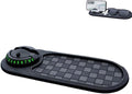 Multifunctional Car Anti-Slip Mat, 360° Rotatable Phone Holder Dashboard Pad with Temporary Parking Number, Rotatable Car Ant