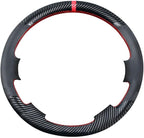 DIY Carbon Fiber Steering Wheel Covers for Toyota Tundra 2007 2008 2009 2010 2011 2012 2013 / Land Cruiser 2008-2015 / Sequoia 2008-2013 15 inches Leather Interior Accessories