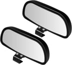 Blind Spot Mirror for Car, HD Glass Convex Wide Angle Blindspot Rear View Mirrors, Adjustable Clip On Car Side Mirror for Trucks SUVs Jeep RVs, Fits Max 0.16in/0.4cm Framed Mirrors