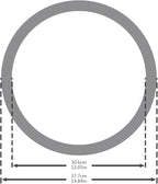 Car Pass Classical Leather Automotive Universal Steering Wheel Covers,Universal Fit for Suvs,Trucks,Sedans,Cars,Vans,14.5-15i