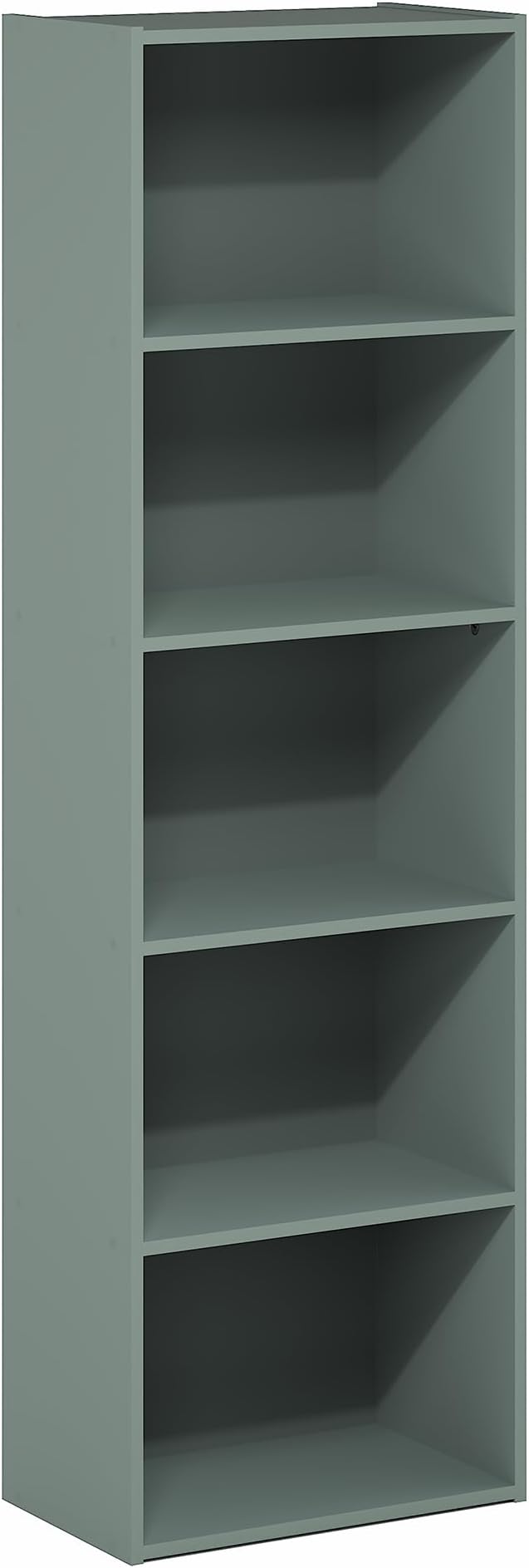 Furinno LUDER Book Shelf, 5-Tier Bookshelf, Bookcase with Open Shelves, 9.4 x 15.8 x 52, Easy Assembly, for Living Room, Bedr