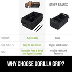 GORILLA GRIP Large Capacity Sturdy Trunk Storage Organizer, Slip and Water Resistant Collapsible Organization Container for