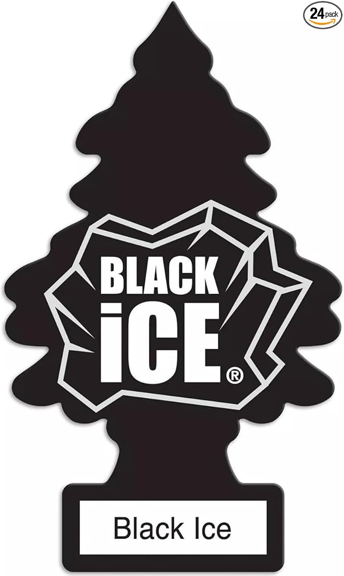 Little-Trees Black Ice Little Tree Air Freshener- 24 Pack