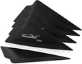 NEWISHTOOL 5-Pack Window Tint Tools Triangle Squeegee, 100A Hardness Black Corner Tool With Multi-Edge for PPF, Car Wrapping, Film Application
