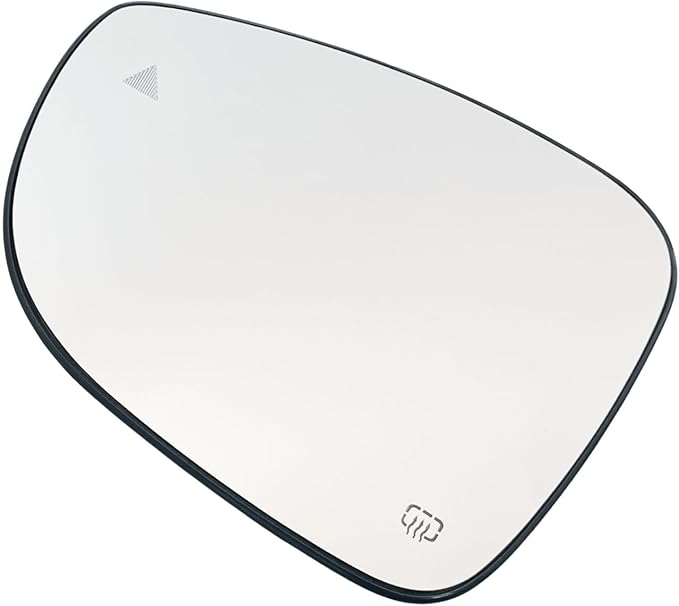 Left Driver Side Mirror Glass Heated W/Blind Spot NO-Auto Dimming Compatible with 2017-2024 Chrysler Pacifica for 2020-2024 Chrysler Voyager（2 PIN ） (Driver Blind Spot No-Anti-glare)
