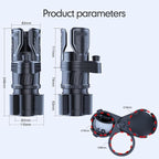 4 in 1 Upgrade Cup Holder Expander, Multifunctional Cup Holder for Car with Lock, 360° Rotating Cupholder Expander with Ashtr