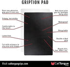 CATTONGUE GRIPS Non-Adhesive Anti-Slip Mat - Multi-Purpose Non-Slip Pad for Countertops, Desks, Tables & Workspaces - Ideal D