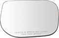 TRQ Passenger Side Mirror Glass with Backing Plate Snap On Compatible with 2008-2015 Nissan Titan NI1325116