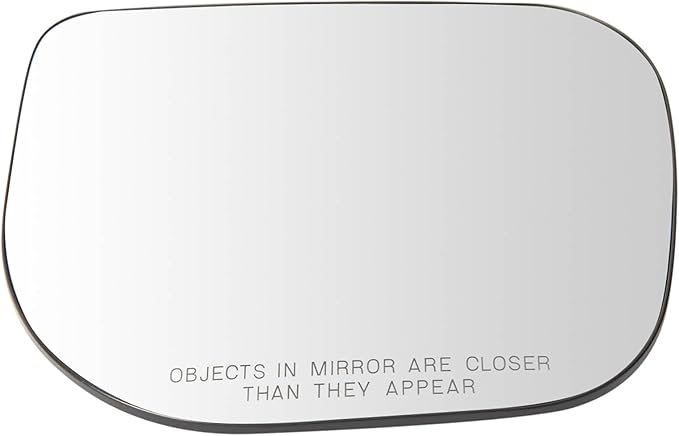 TRQ Passenger Side Mirror Glass with Backing Plate Snap On Compatible with 2008-2015 Nissan Titan NI1325116
