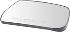 TRQ Passenger Side Mirror Glass Non-Heated Compatible with 2010-2017 Chevrolet Equinox GMC Terrain Factory Equipped Mirrors G