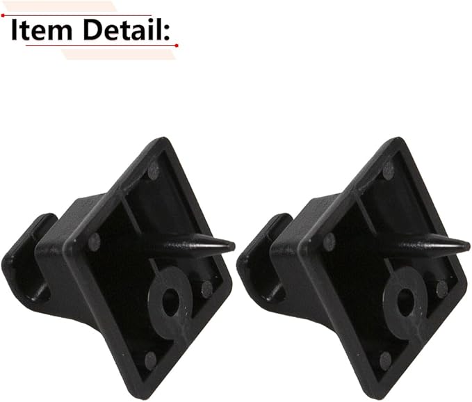 RLB-HILON 2PCS Sun Visor Retainer Clip Compatible with Ford Mustang 1985 to 2004 Year, Black Color