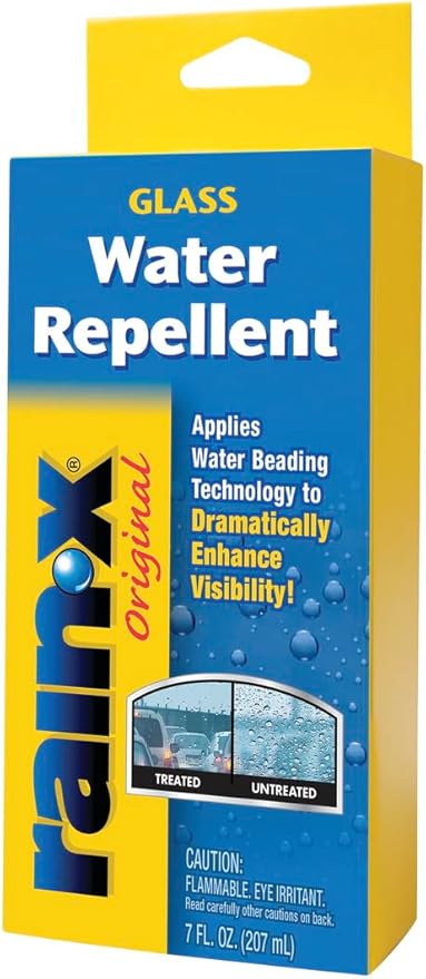 Rain-X 800002243 Glass Treatment, 7 oz. - Exterior Glass Treatment To Dramatically Improve Wet Weather Driving Visibility Dur