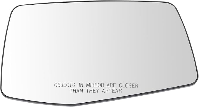 TRQ Right Mirror Glass Compatible with 2019-2021 Chevrolet Silverado 1500 GMC Sierra 1500