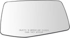 TRQ Right Mirror Glass Compatible with 2019-2021 Chevrolet Silverado 1500 GMC Sierra 1500