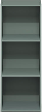 Furinno LUDER Book Shelf, 3-Cube Bookshelf, Bookcase with Open Shelves, 9.3 x 12 x 31.5, Easy Assembly, for Living Room, Bedr