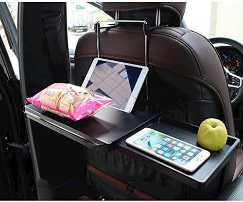 Car Truck Steering Wheel Seat Headrest Laptop Tray for Writing Dining Food Drink Work W/Slide Out