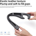 Car Seat Gap Filler Organizer, Universal Fit, Black, PU Leather, 2 Pack with Storage Pockets