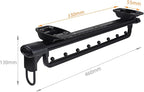 Pull Out Clothes Rail Extendable Pull Out Closet Rod - Wardrobe Pull-Out Trousers Rack, Adjustable 25-46 Cm Clothes Rail Ward