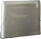 JAM PAPER Accordion Folders - 13 Pocket Plastic Expanding File - Letter Size - 9 x 13 - Smoke Grey - Sold Individually